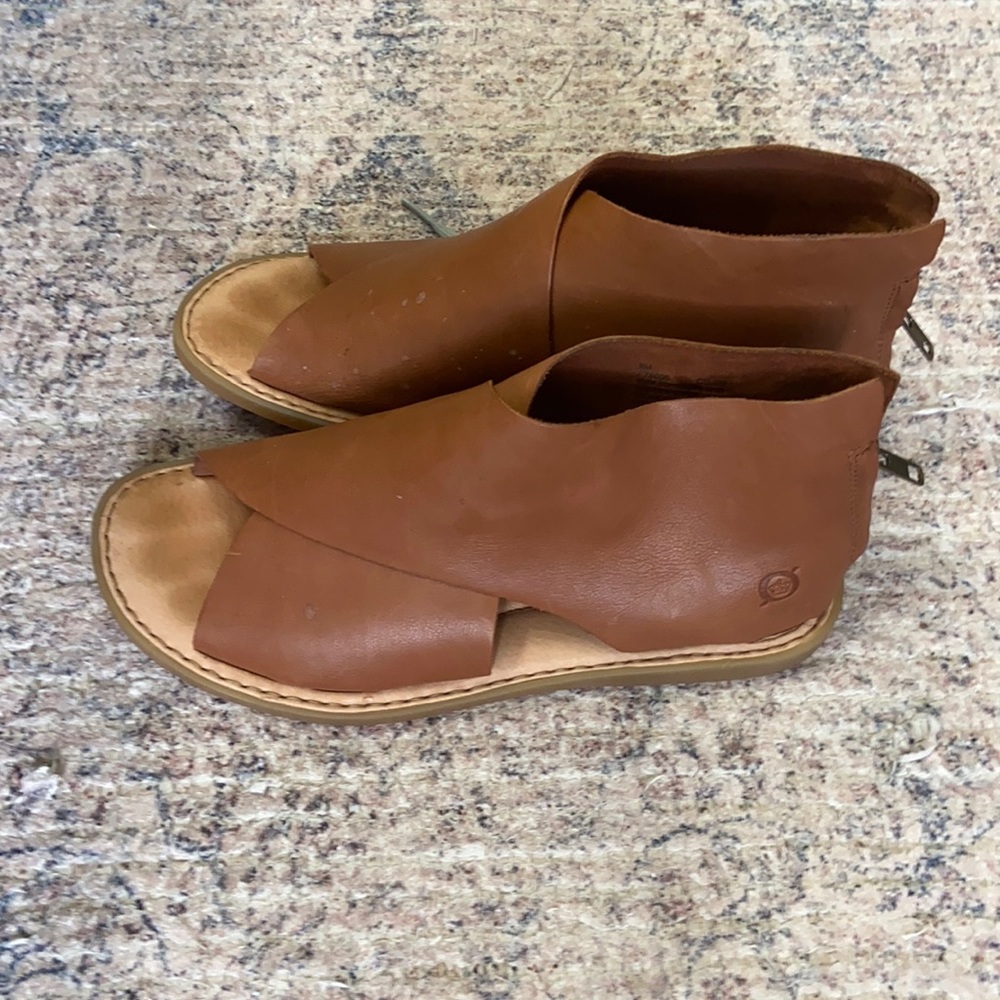 Born Brown Leather Sandals